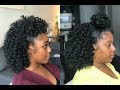 How To - Half Up Half Down // Jamaican Bounce