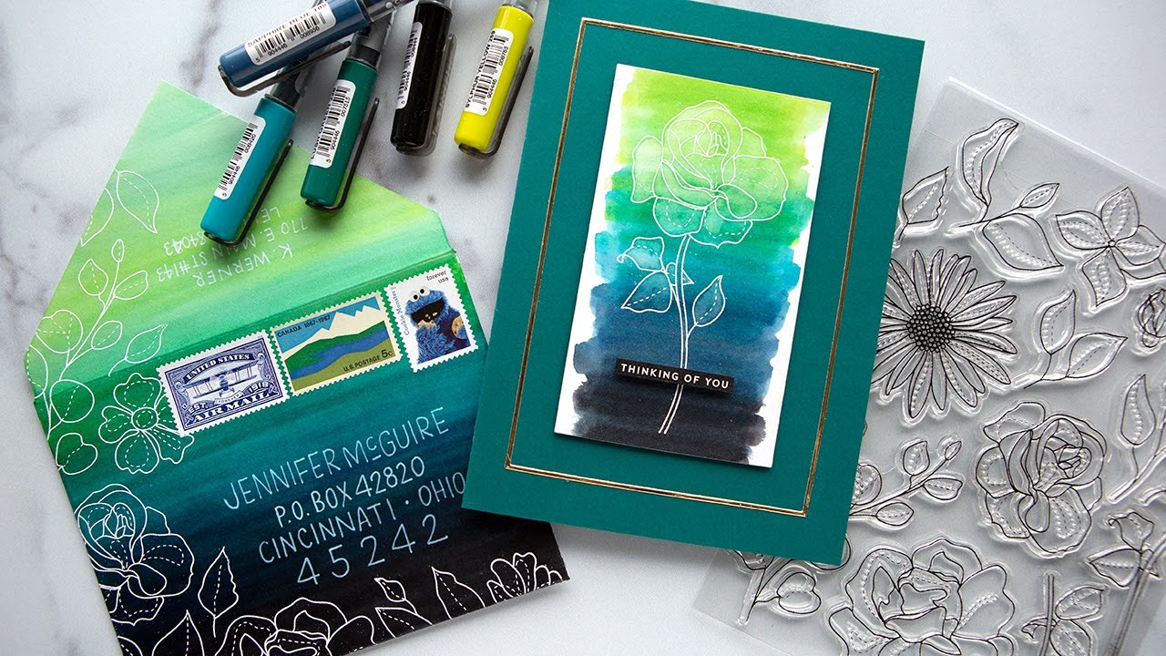 Ombré Background with Watercolor Markers! – K Werner Design Blog