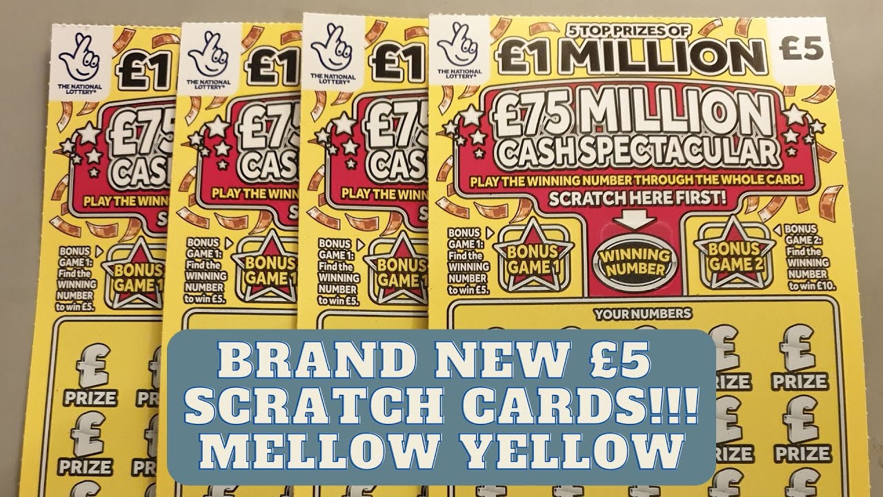 New 5 Lottery Scratch Cards 20 Of 1 Million Yellow Cash Spectacular New 5 Lottery Scratch Cards 20 Of 1 Million Yellow Cash Spectacular