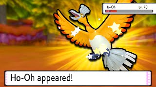 I found a shiny Ho-Oh.. but forgot a Master Ball