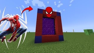 Minecraft: How to build Spiderman portal in Minecraft