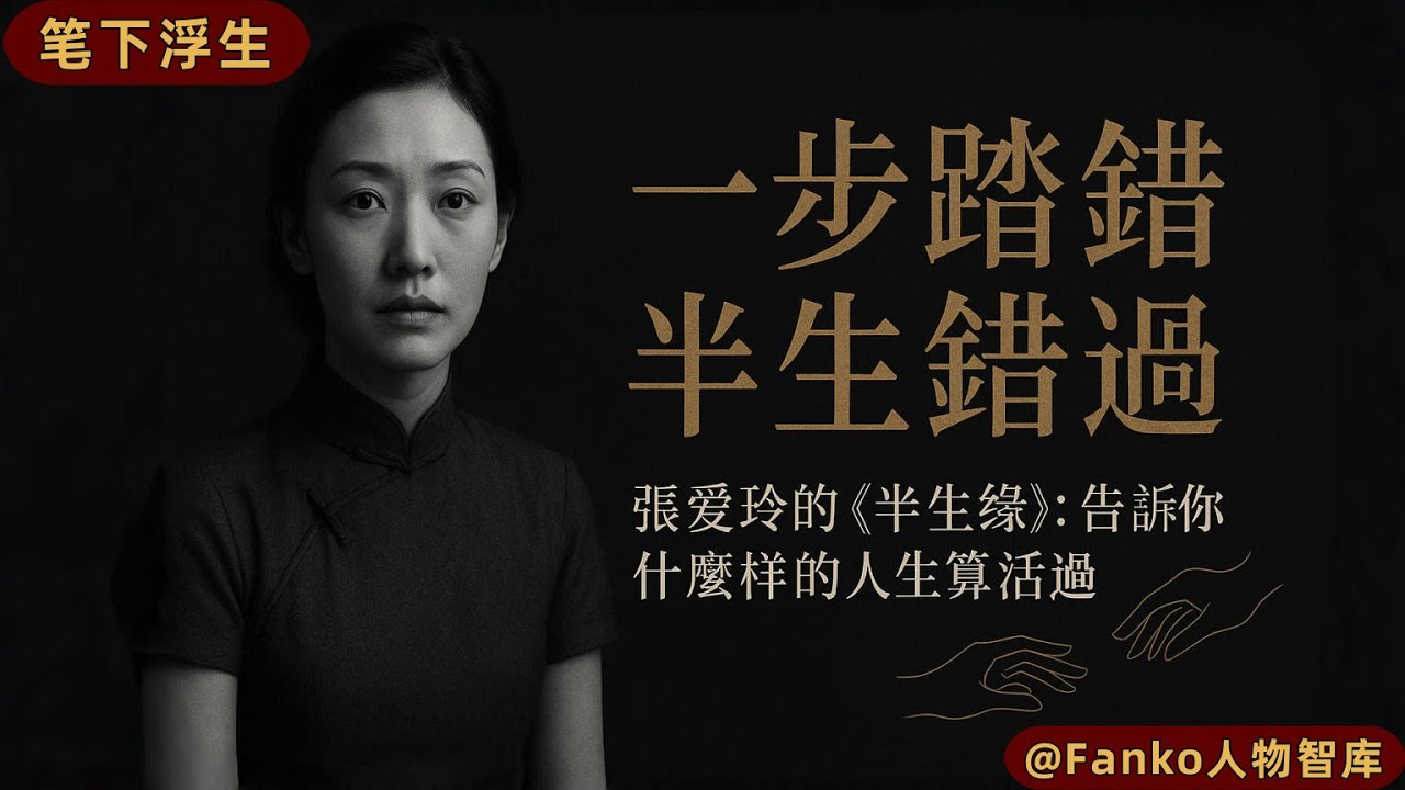 【萬字精讀】為什麼說讀懂張愛玲的《半生緣》，才算真正了解「遺憾」？一部寫給所有中年人的醒世錄。