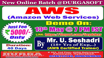 AWS (Amazon Web Services) Online Training @ DURGASOFT
