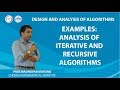 Comparative Analysis of Iterative and Recursive Algorithms