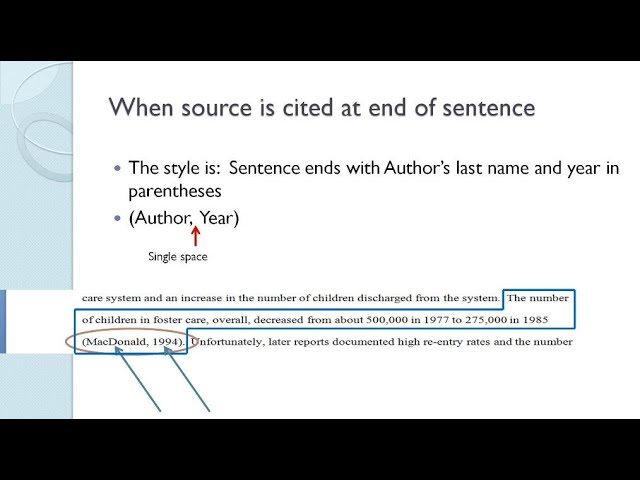 APA Part 2a: In-text citations, single author source 