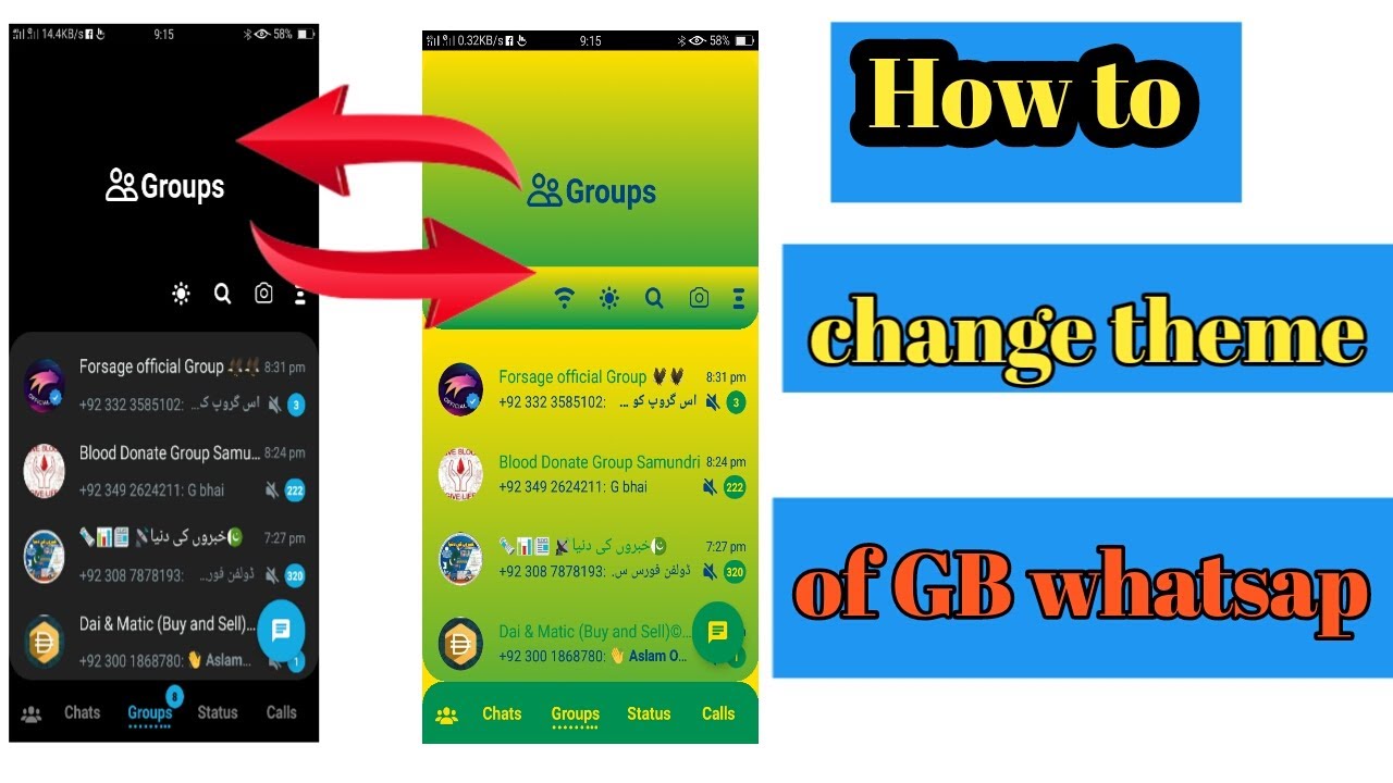 Gb whatsapp theme kaise change karengb whatsap theme settingsgb whatsap them best YouTube