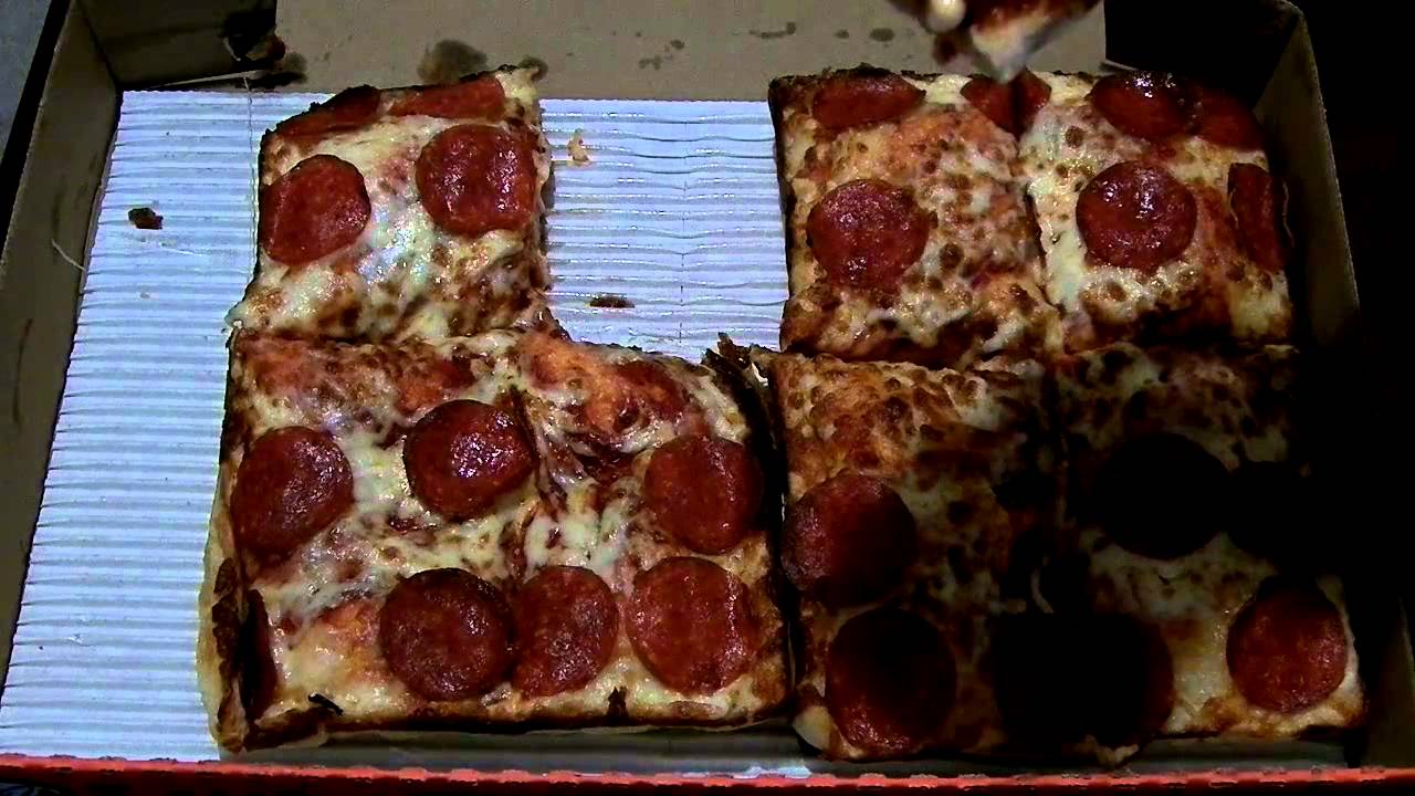 Little Ceasars Deep Deep Dish Pizza Review YouTube