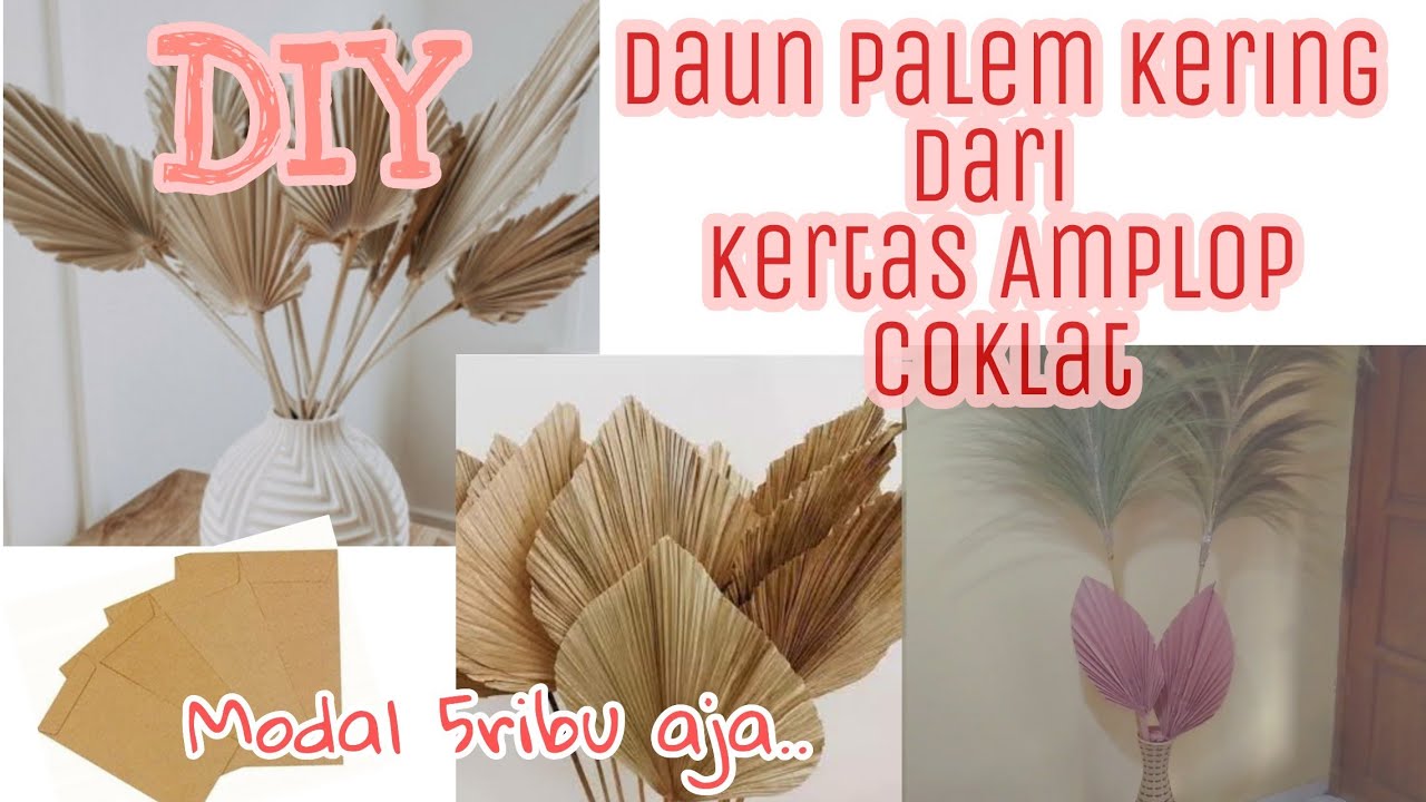  Cara  Membuat  Daun  Palem  Kering Dari  Kertas  YouTube