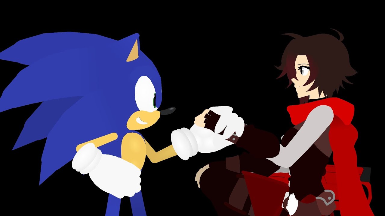 Ruby Rose and Sonic the hedgehog [Finish line - Al Cover] - YouTube