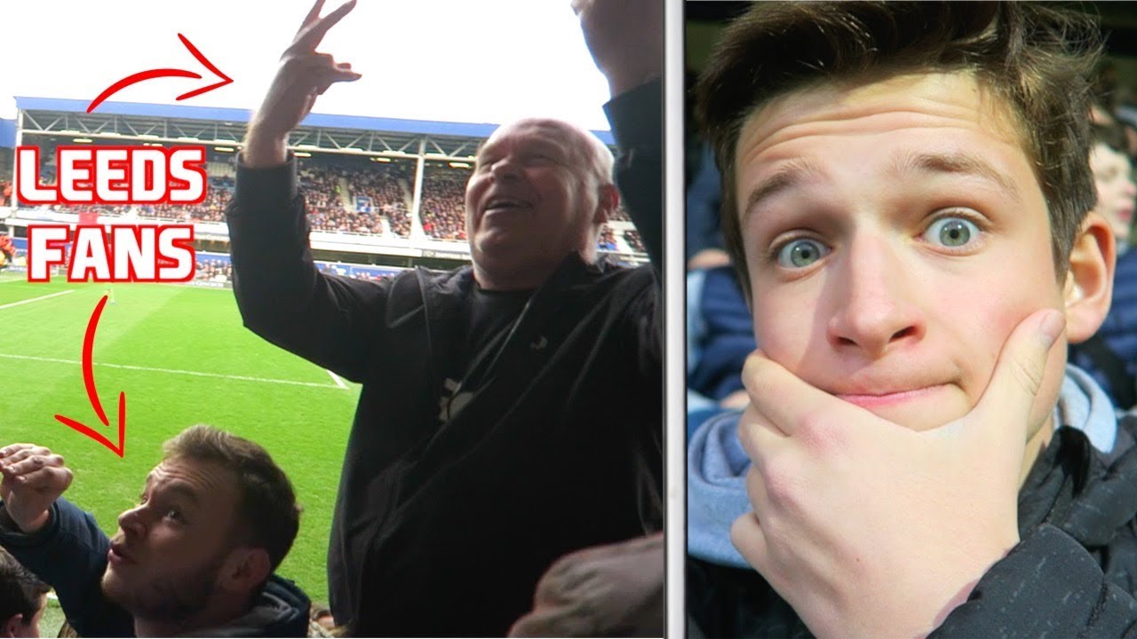 LEEDS FANS KICK OFF IN HOME END - QPR vs Leeds United Vlog