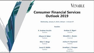 Consumer Financial Services Outlook 2019