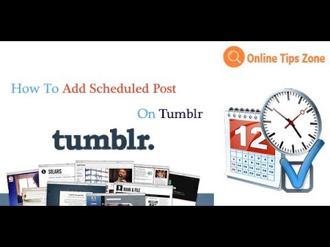 Come aggiungere posta in programma su Tumblr