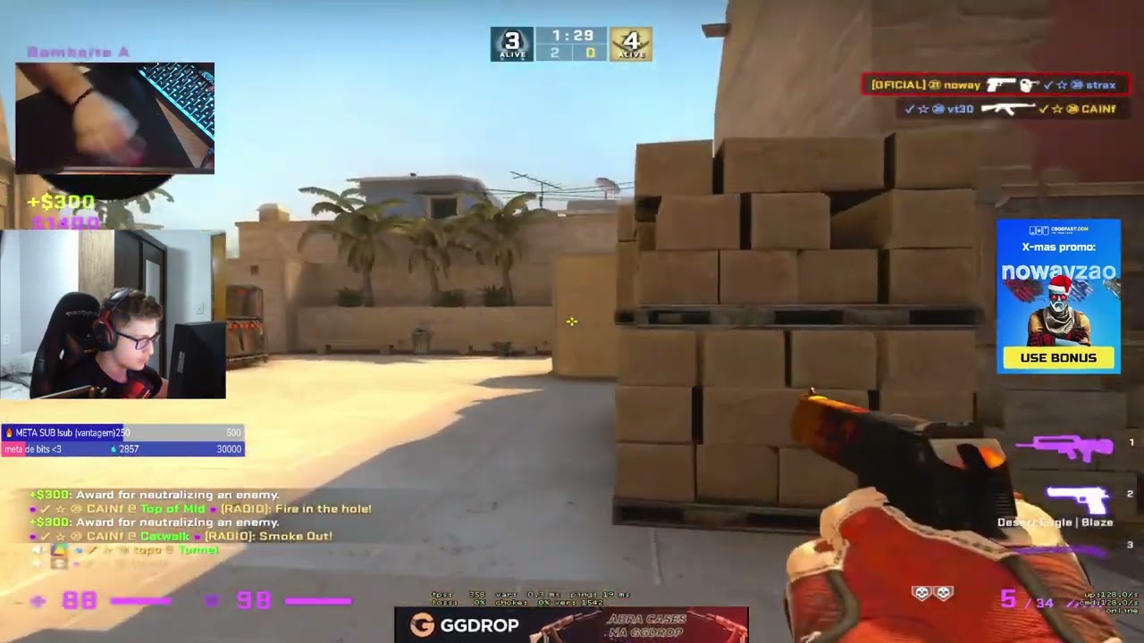 É POR ISSO QUE O NOWAY É TOP1 DA GC - CS Clip