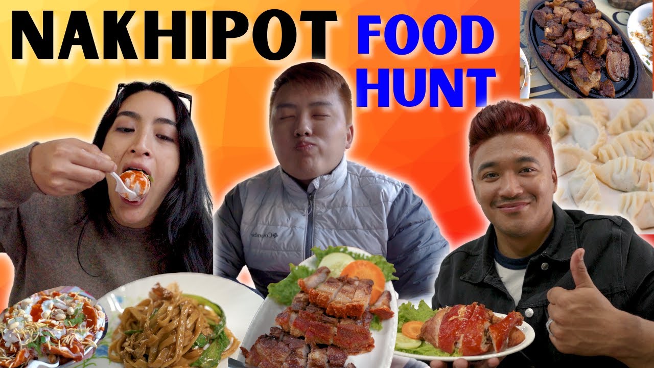 Nakhipot food hunt Pork sekuwa, Alu nimki, Chaat house YouTube