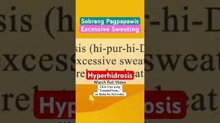 Excessive Sweating