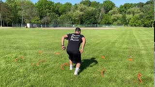 Hurdle Split Jump with 90 rotation