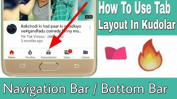 How To Create Bottom Navigation Bar In App|| Full tutorial in kudular || Hindi Video