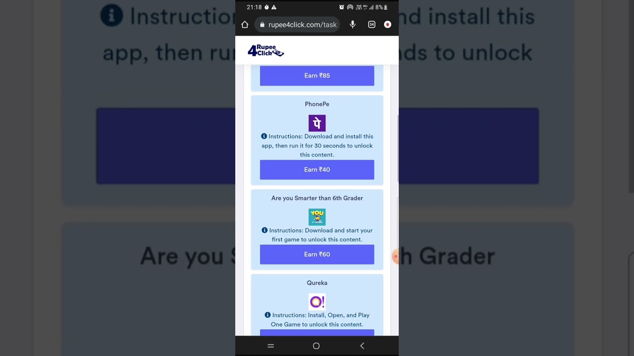Rupee 4 click ... link @ Fake , No payment proof , Don't waste time