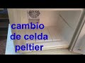 Como reparar frigobar,  cambiar celda peltier.How to repair minibar, change peltier cell