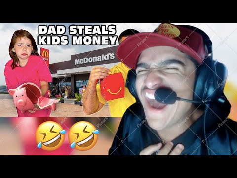 OSM | Daddy Temper Tantrum STEALS Kid's Money So He Can Get McDonalds! (Reaction)