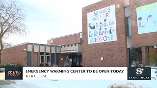 City of La Crosse to open library main hall emergency winter warming center today