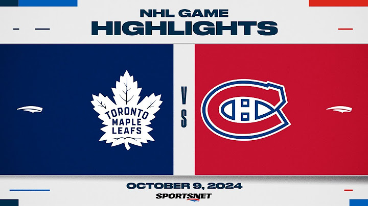 NHL Highlights | Canadiens vs. Maple Leafs - October 9, 2024