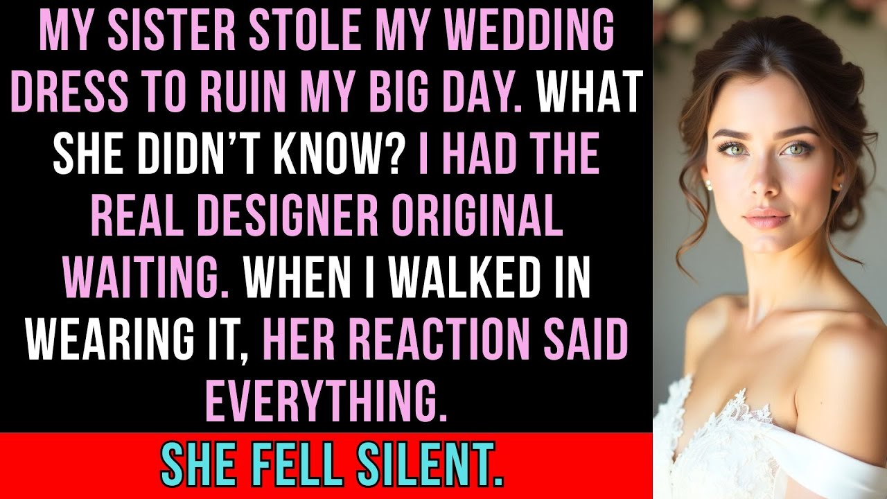 My Sister Took My Wedding Dress—Then Collapsed When I Wore the Designer Original She Couldn’t Afford
