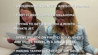 Can you list all of Scott Pruitt's scandals in 30 seconds