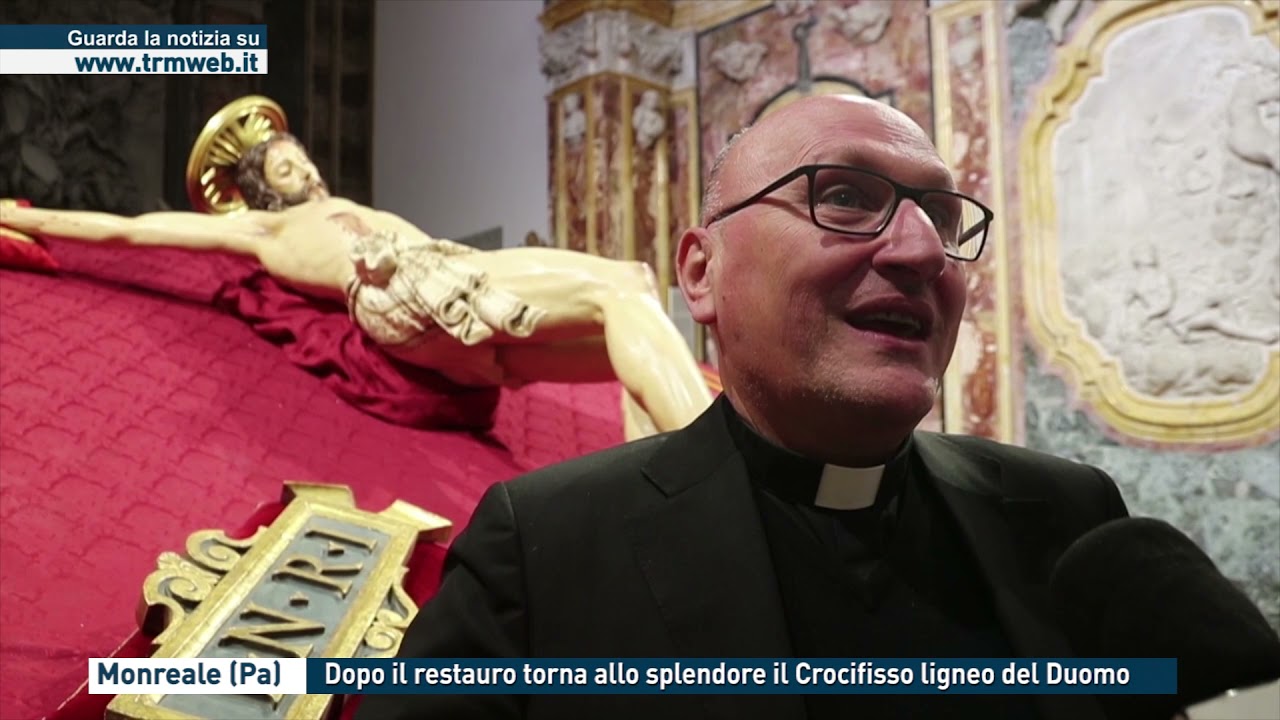 Monreale (Pa) - Dopo il restauro torna allo splendore il Crocifisso ligneo del Duomo