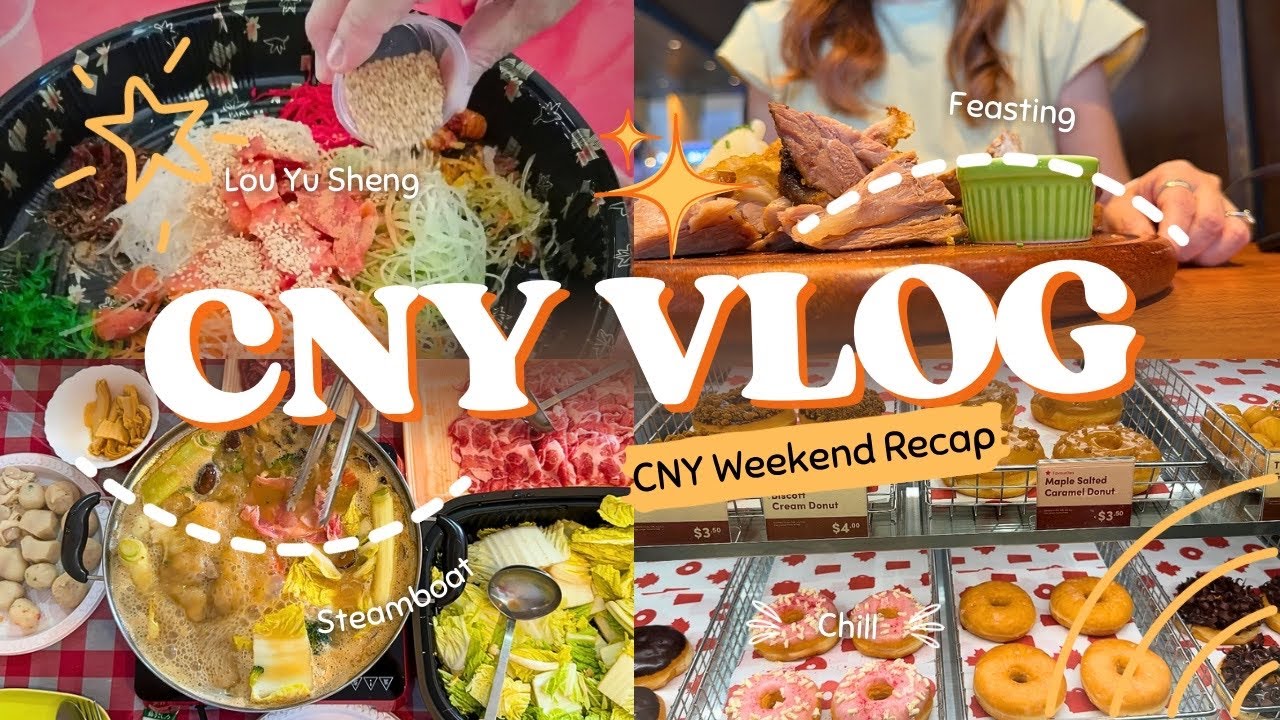 🧨🧧CNY Vlog 2024 | What I eat during Chinese New Year, CNY Outfits | Drone Show at Marina Bay Sands