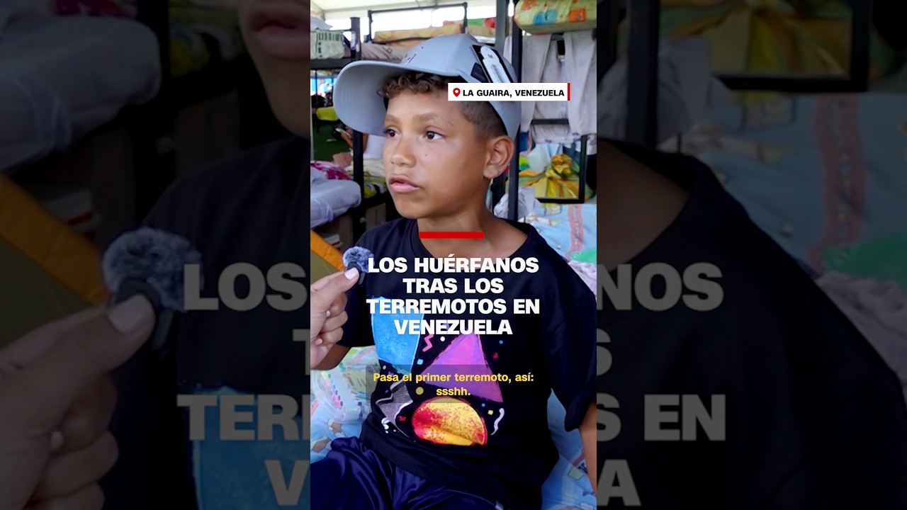 Los huérfanos tras los terremotos en Venezuela