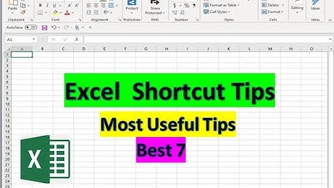 Top 7 Microsoft Excel Tips and Tricks | Excel Shortcut and Tricks
