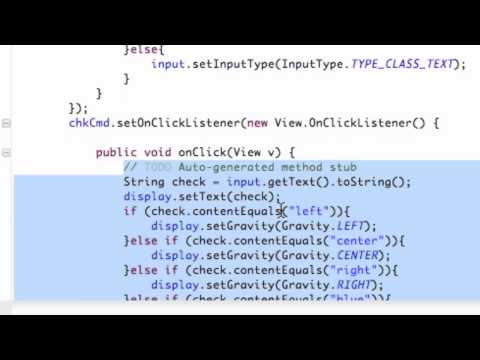 Android Application Development Tutorial   34   Implementing Classes for Better Programming