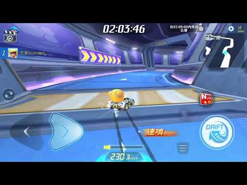 跑跑卡丁車RUSH+ L1駕照 太空蜿蜒跑道 簡易跑法