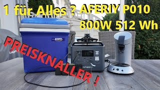 Powerstation PREISKNALLER Aferiy P010 mit 800W 512 Wh im Extremtest