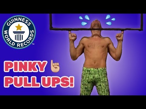Most consecutive pinky pull ups - Guinness World Records