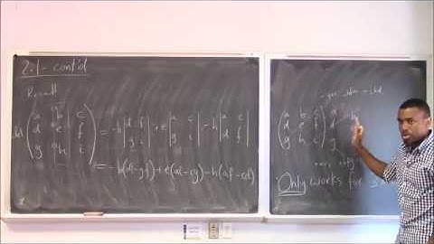 Math 346 Lecture 4 - Determinant Theorems and Intro to Inverses