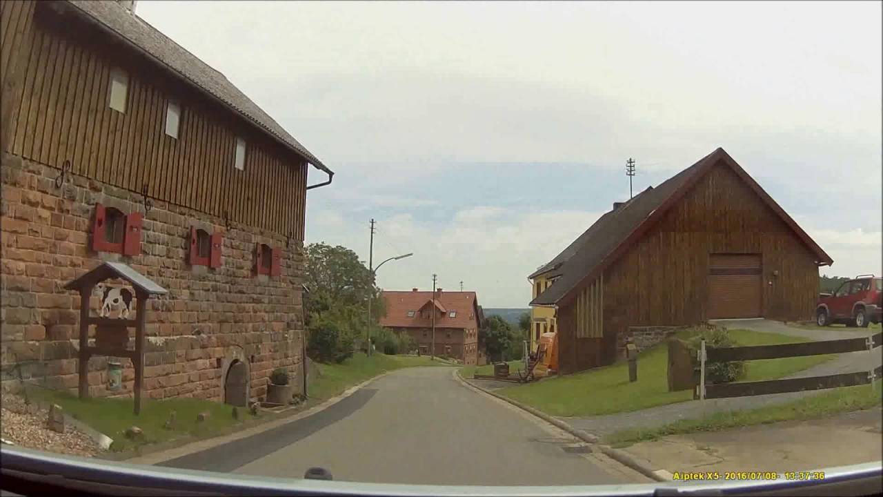 Ortsdurchfahrt im fränkischen Odenwald/MIL: Breitenbuch (Nord rein, Ost raus)