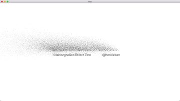 SpriteKit Text Disintegration Effect Test