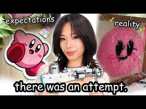 I Tried Making a GIANT Kirby Rug