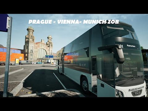 Flixbus Prague - Vienna - Munich Full Road Trip | Fernbus Simulator Full Gameplay.