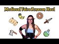 Medieval faire amazon haul  accessories and clothing medieval renfaire unboxing