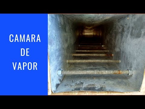 Câmara de vapor para curvar madeiras