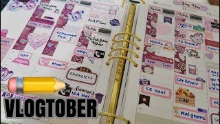 jammin on my planner | day 13 #VLOGTOBER