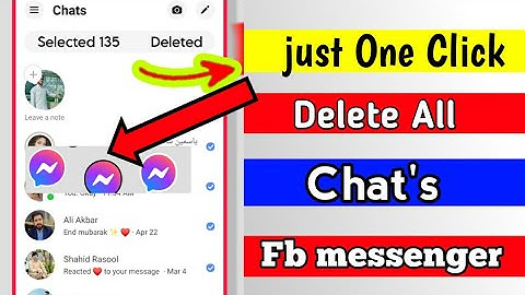 NEW! Delete All Messenger Chat In One Click  || Facebook Messenger all messages delete kaise karen