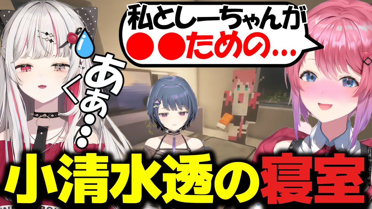 同期の寝室で衝撃の告白をされる石神のぞみ 【にじさんじ切り抜き/石神のぞみ切り抜き/倉持めると/にじ鯖観光】