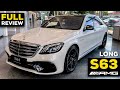 2019 MERCEDES AMG S63 Long V8 Full Review BRUTAL Sound 4MATIC+ Interior Exterior Infotainment