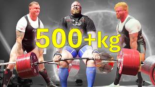 Every 500+kg Deadlift Attempt in History