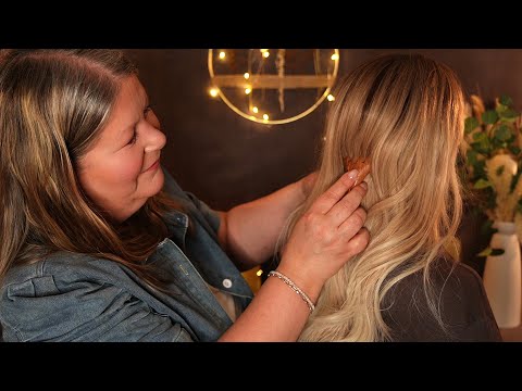 ASMR (Real Person Style) Massage, Tapping, Brushing, Hair Playing, Lint Roller