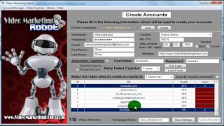 NEW Video Marketing Robot - Automatic Account Creation